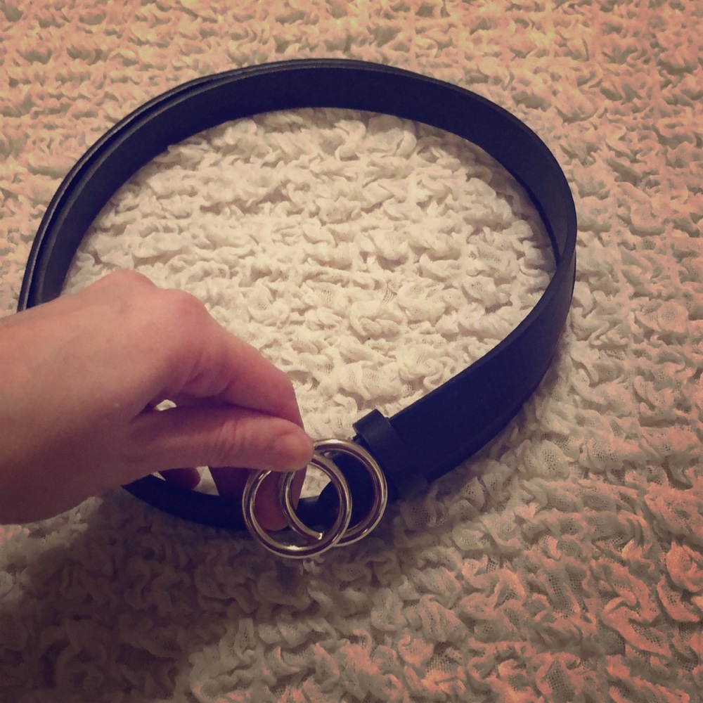 Lot of 3 belts-black, brown, and leopard